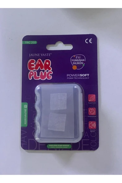 JAUNE VASTE Ear Plug 2li Yumuşak Silikon ürün görseli 1