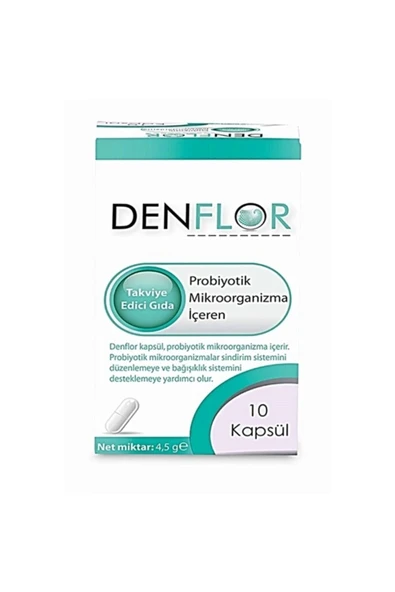 DENFLOR STD Denflor Probiyotik 10 Kapsül ( TEKLİDİR ) ürün görseli 1