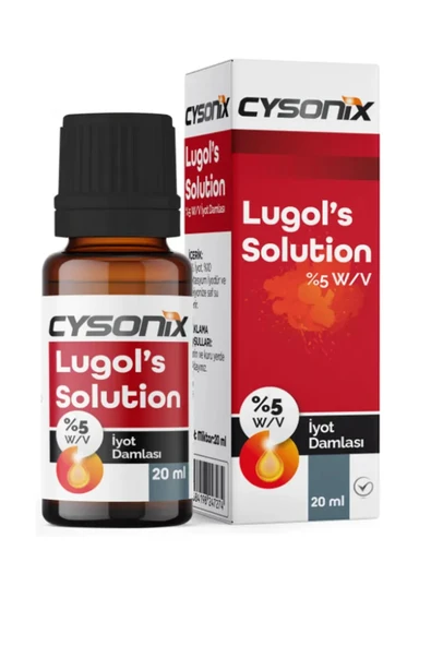 CYSONIX Lugol %5 Solution 20 ml ürün görseli 1