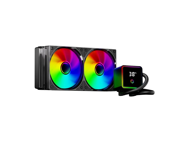 FRISBY FCL-240B ARGB LIQUID CPU SIVI SOĞUTMA SİYAH 240 MM INTEL AMD UYUMLU ürün görseli 1