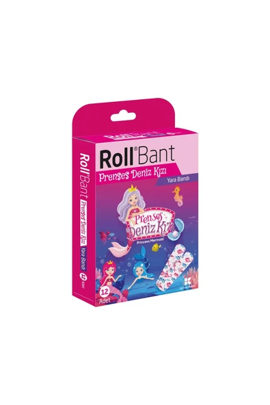 ROLL Bant Prenses Deniz Kızı Yara Bandı 12 Adet ürün görseli 1