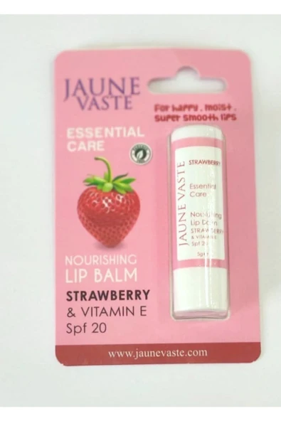 JAUNE VASTE Çilek Aromalı ( Vitamin E )dudak Koruyucu 5gr ürün görseli 1