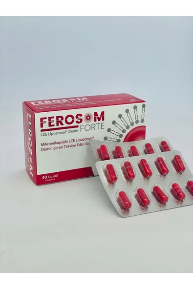 FEROSOM FORTE Lce Lipozomal Demir Ve Vitamin C 40 Kapsül ürün görseli 1