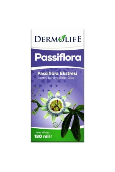 DERMOLİFE Passiflora Ekstresi Takviye Edici Gıda 180 ml ürün görseli 1