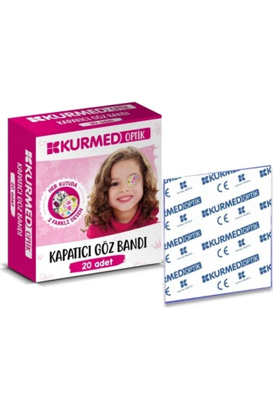 KURMED Optik Çocuk Göz Pedi Kız 20 Adet ürün görseli 1