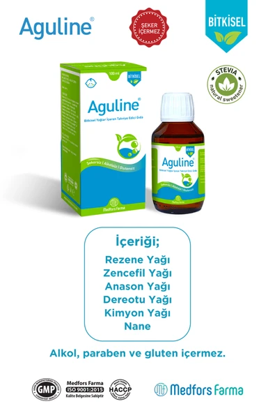 AGULİNE Gaz Giderici Bitkisel Şurup 100 ml - Resim 4