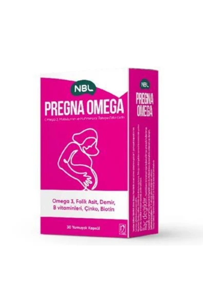 NOBEL Nbl Pregna Omega 30 Kapsül ürün görseli 1