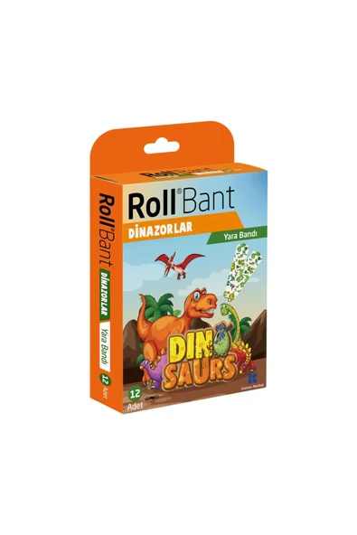 ROLL Bant Dinazorlar Yara Bandı 12 Adet ürün görseli 1