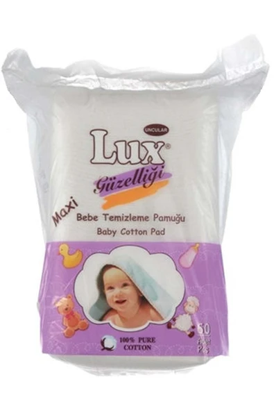 LUX Lüx Bebek Temizleme Pamuğu 60 Adet Tekli Paket ürün görseli 1
