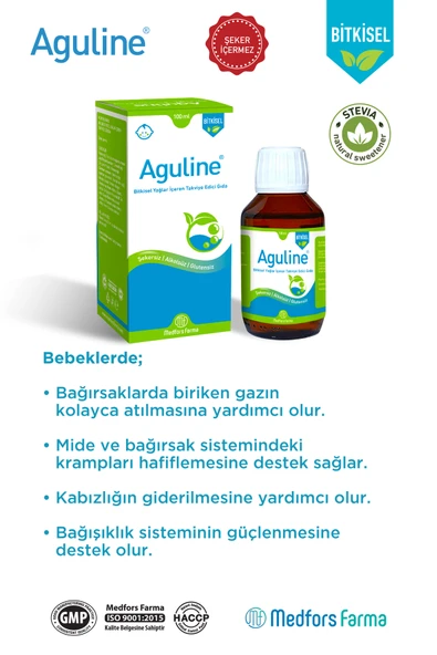 AGULİNE Gaz Giderici Bitkisel Şurup 100 ml - Resim 3