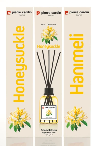Pierre Cardin Reed Diffuser 110 ml – Honeysuckle – Hanımeli Oda Kokusu - Resim 4
