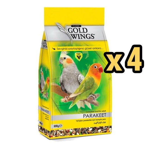 Gold Wings Paraket Yemi 500 gr x 4 Adet ürün görseli 1