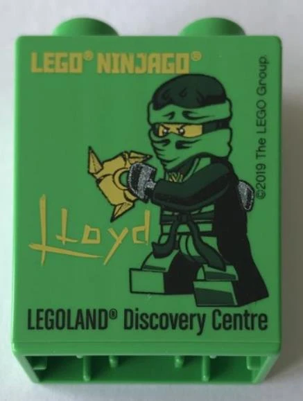 Legoland Discovery Centre 2019 Ninjago Lloyd Pattern Duplo Brick 1x2x2 ürün görseli 1