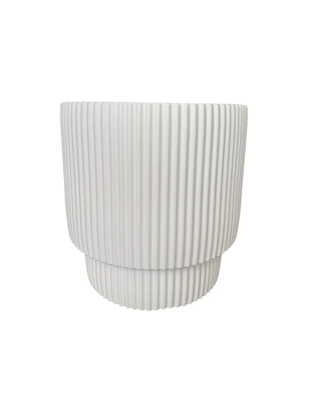 Çift Kalı Çizgili Modern Saksı ürün görseli 1