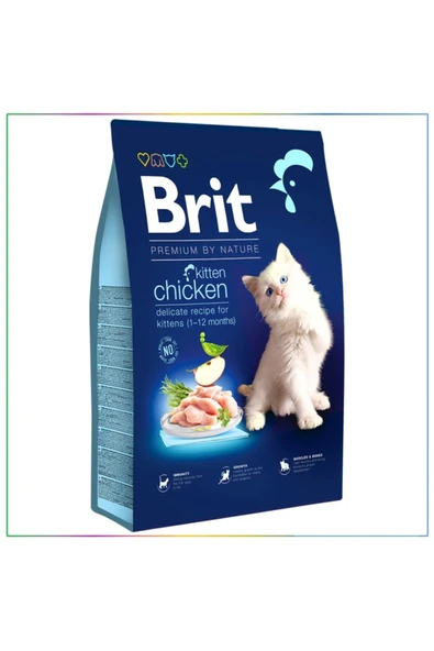 Brit Premium Kitten Tavuk ve Somonlu Yavru Kedi Maması 8 kg ürün görseli 1