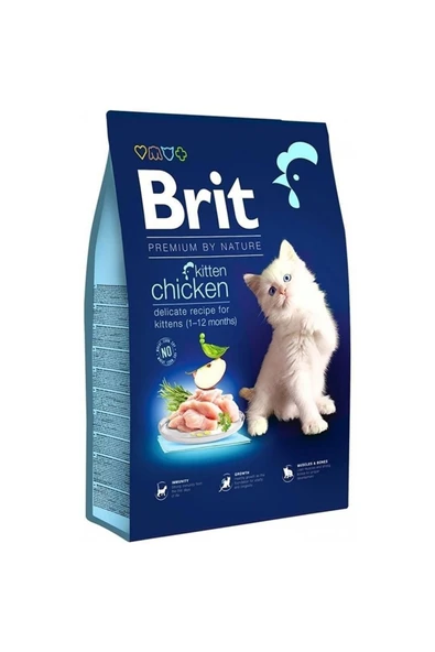 Brit Premium Kitten Tavuk ve Somonlu Yavru Kedi Maması 8 kg ürün görseli 1