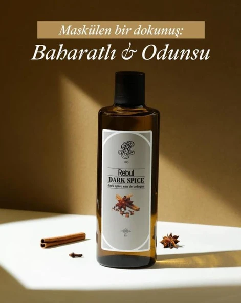 Rebul Dark Spice Edc 250 Ml Kolonya - Resim 3