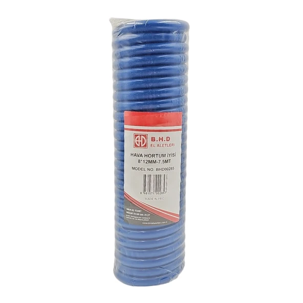 Fixonic B.H.D BHD00285 P.E 8x12mm-7.5m Spiral Hava Hortumu ürün görseli 1