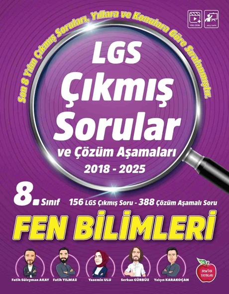 Newton Lgs Çıkmış Sorular Fen Bilimleri Yeni 2018 - 2025 ürün görseli 1