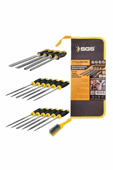 Sgs 17 Parça Eğe Seti - Resim 2