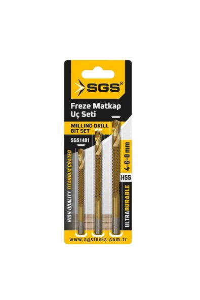 Sgs Freze Matkap Uç Seti 4-6-8 mm. ürün görseli 1