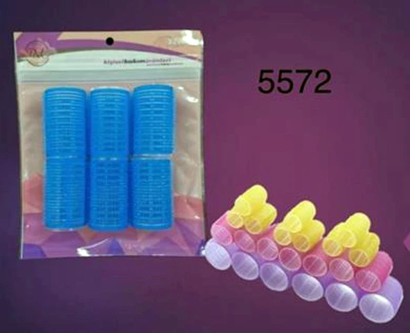 DVL 5572 - Cırtlı Bigudi 6 lı 3 cm Çap x 6 cm Uzunluk ürün görseli 1