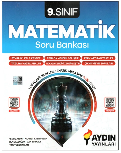 Aydın Yayınları 9. Sınıf Matematik Soru Bankası ürün görseli 1