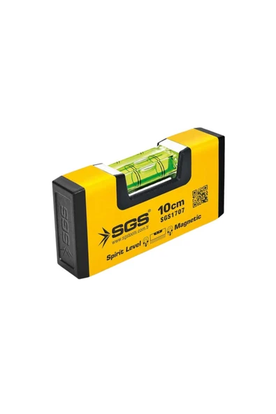 Sgs Alüminyum Mıknatıslı Su Terazisi Mini 10 cm. ürün görseli 1
