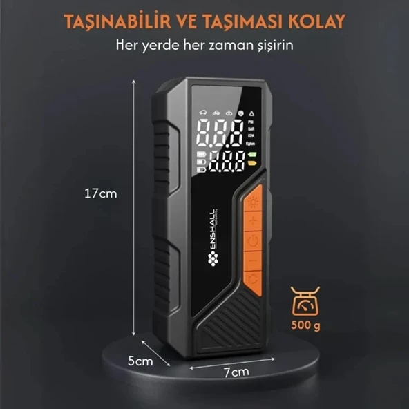 RİCO ŞARJZLI HAVA KOMPRESÖRÜ RC4076 - Resim 4