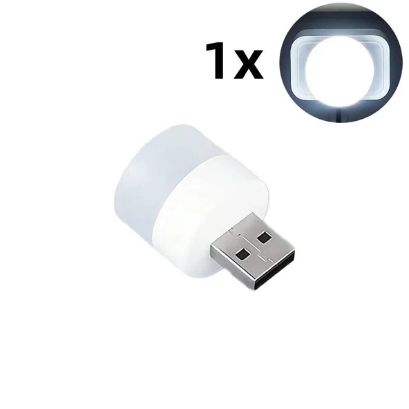 Zhltools Mini Taşınabilir Usb Led Lamba 5V 1.2W Oto Usb Lamba 1 Adet ürün görseli 1