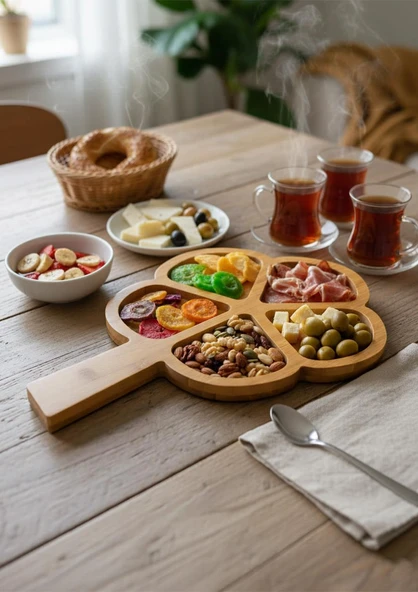Yonca Bambu Sunumluk Tabak - 23 CM ürün görseli 1