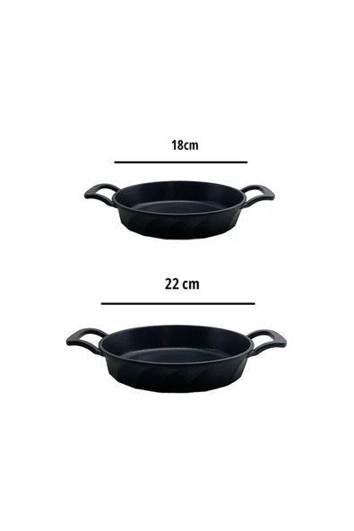 Vento 2 Parça Döküm 18-22 cm Sahan Seti - Resim 4