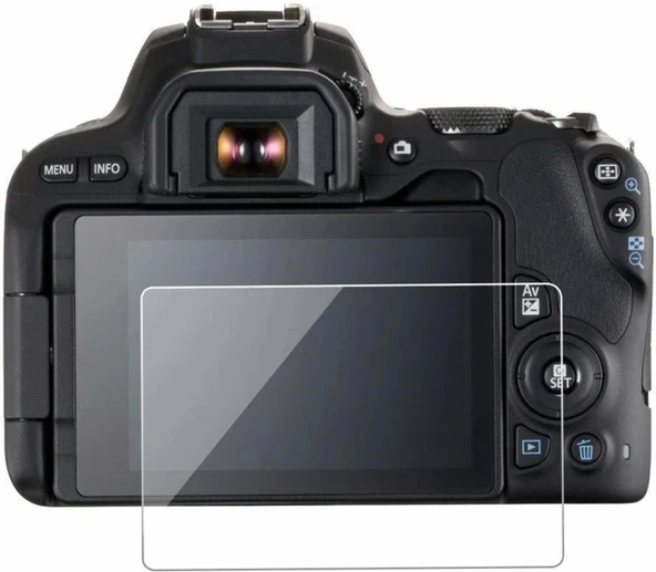 Canon EOS 1300D Dijital Fotoğraf Makinesi Ekran Koruyucu Uyumlu 9H Nano ürün görseli 1