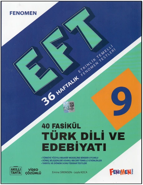 Fenomen 9.Sınıf EFT Türk Dili ve Edebiyatı Fasikül Testleri ürün görseli 1