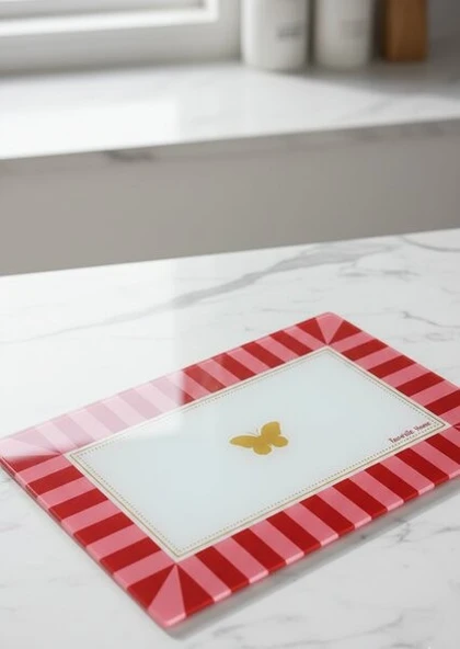 Coşev Cam Kesme Panosu 25x35cm Kırmızı ürün görseli 1