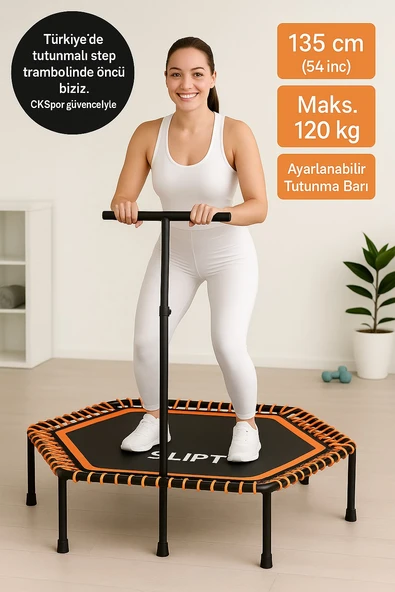 CKSpor Tutunmalı Trambolin 135 Cm ''(54 Inç) Tutmalı Step Trambolin CKS-66 ürün görseli 1