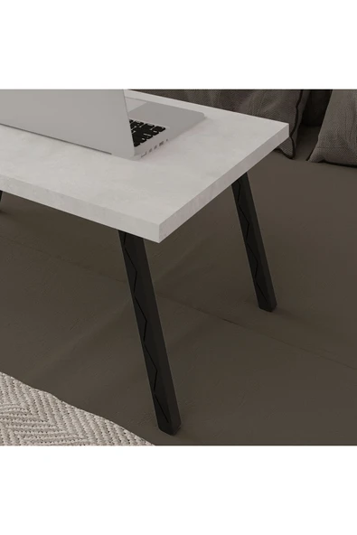 Modern Katlanır Laptop Yemek Çalışma Masası %100 MDF Çok Amaçlı Sehpa Masa LAPTOPMASA01  RETRO TAŞ ürün görseli 1