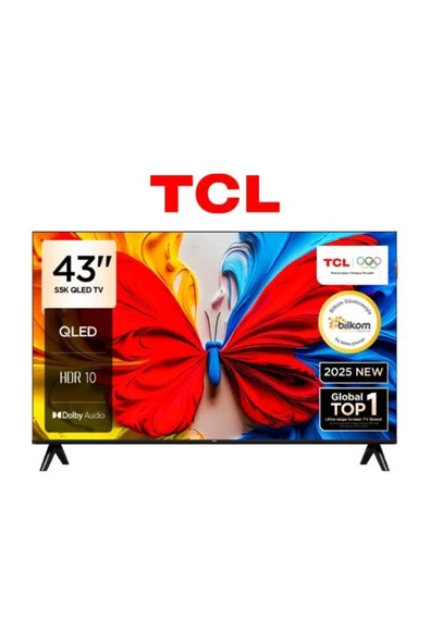 TCL 43S5K Full HD 43" 109 Ekran Uydu Alıcılı Android Smart QLED TV ürün görseli 1