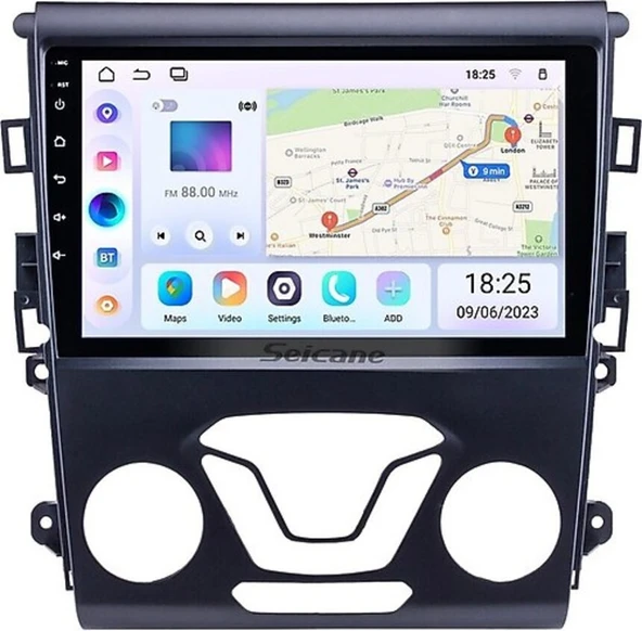 FOR-FORD MONDEO(2013-2018)-9''ANDROİD GERÇEK 2+32 GB / 4 ÇEKİRDEK 1.6Ghz / WIFI 5.0Ghz / BT 5.4-KABLOSUZ CARPLAY-AHD HD GERİ GÖRÜŞ KAMERA HEDİYE ürün görseli 1
