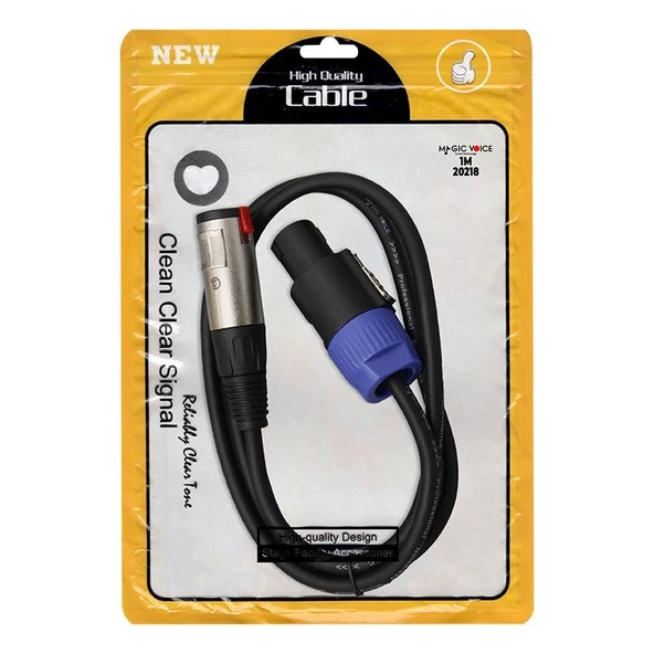 Magicvoice LD384 Specon Erkek - Canon Dişi Çevirici 1 Metre Kablo ürün görseli 1