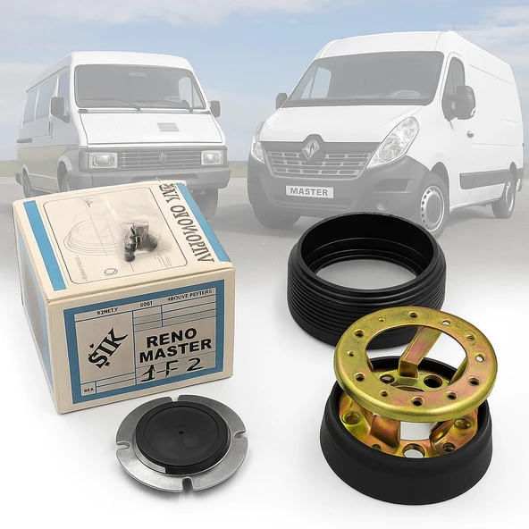 Renault Master 1 ve 2 Uyumlu Spor Direksiyon Göbeği Momo Tip ürün görseli 1