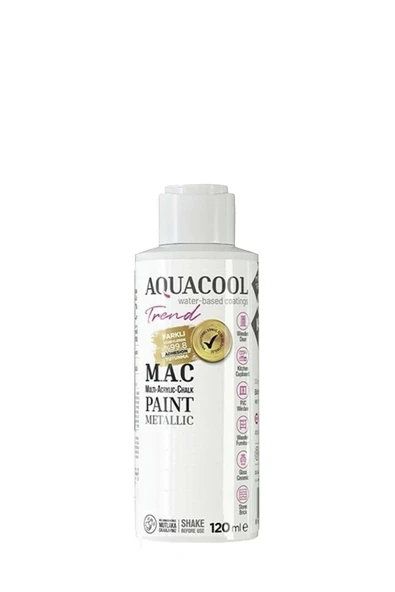 Aquacool Trend M.A.C Su Bazlı Metalik Dönüşüm Boyası 120 ml. ürün görseli 1