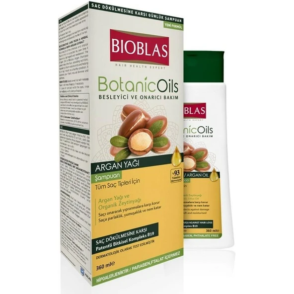 Bioblas Botanic Oils Argan Şampuan 360 ml ürün görseli 1