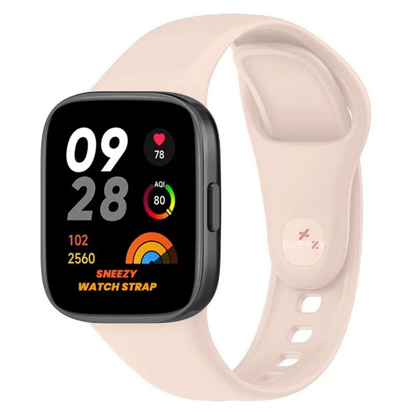 Xiaomi Redmi Watch 3 Uyumlu PureLux Soft Silikon Kordon  Pudra Pudra ürün görseli 1