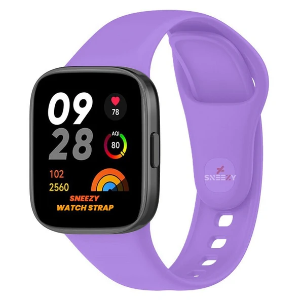 Xiaomi Redmi Watch 3 Uyumlu PureLux Soft Silikon Kordon  Lila Lila ürün görseli 1