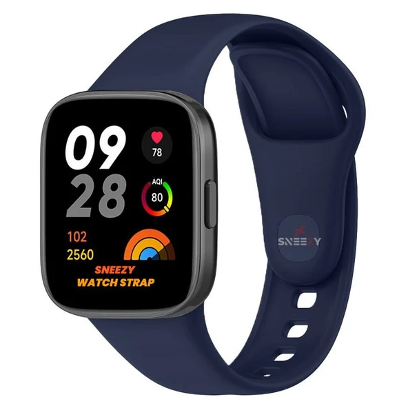 Xiaomi Redmi Watch 3 Uyumlu PureLux Soft Silikon Kordon  Lacivert Lacivert ürün görseli 1