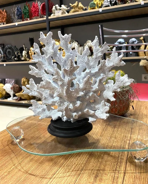 Dekotatif Şık Mercan biblo Polyester - Resim 10