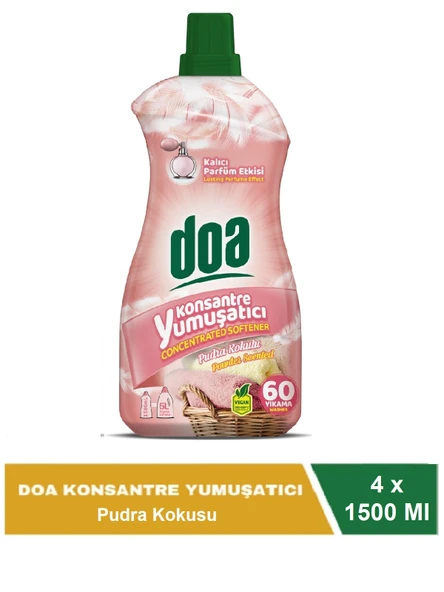 Doa Konsantre Çamaşır Yumuşatıcı Pudra Kokulu 1500 Ml x 4 Adet ürün görseli 1