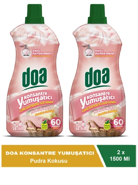 Doa Konsantre Çamaşır Yumuşatıcı Pudra Kokulu 1500 Ml x 2 Adet ürün görseli 1