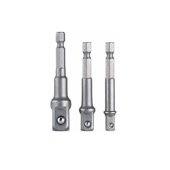 Hex Plus Lokma Adaptörü 3 Parça Set 1/4-3/8-1/2 MM DMX4712 ürün görseli 1